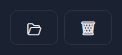 The open-folder and remove buttons.