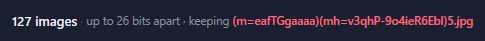 A group's header line: the number of pictures, up to how many bits apart they are, and the file name of the picture kept.