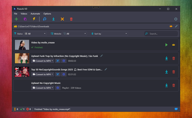 PixeoAi Video Downloader Screenshot